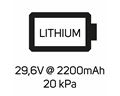 Lithiumbattery29,6V @ 2200mAh, 20 kPa